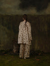 Mutedance 25 Autumn and Winter Round Neck Long Sleeve Loose Top Shirt Flower Dye MD-MD25FW129-khaki (MD25FW128)
